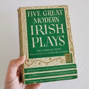 1941 Five Great Modern Irish Plays Book w/DJ Modern Library